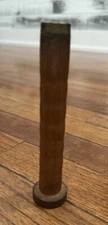 Antique Vtg Primitive Wooden Spool Bobbin Textile Industrial Sewing Spindle 5in