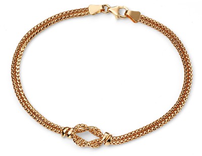 Designer - Elements - 9ct Yellow Gold Double Strand Knot Bracelet