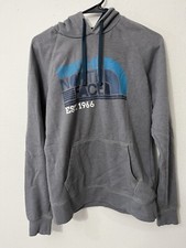 The North Face Women's Hoodie Gray Pullover Logo Medium