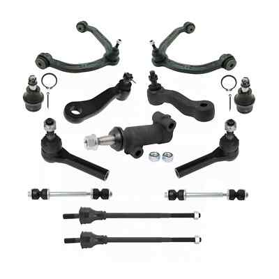 8 Pcs Suspension Kit Front Control Arm Ball Joint Tie Rod Sway Bar Link