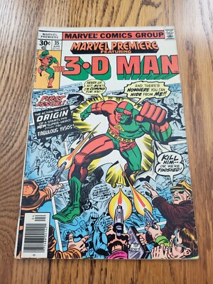 Marvel Comics Premiere #35 - feat. 3-D Man (1977) - Good+ - CBL