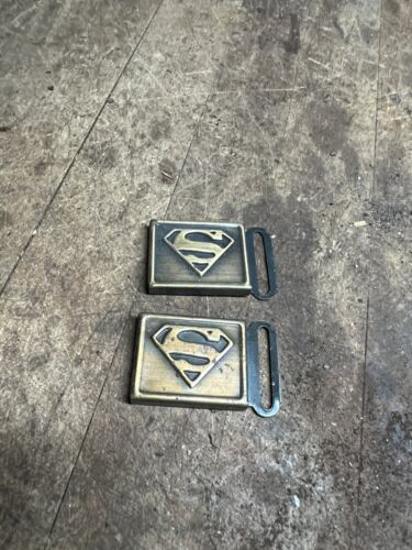 Vintage Old Rare Original Superhero Superman DC Comics Hero Metal Belt Buckles