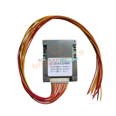 13S 48V 50A 18650 Li-ion Battery Pack BMS Charge Discharge Protection PCB Board