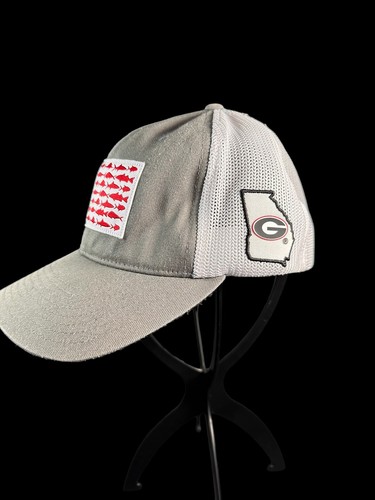 Columbia American Flag Patch Stretch Fit Baseball Hat Cap Unisex S/M Fishing - Picture 10 of 10
