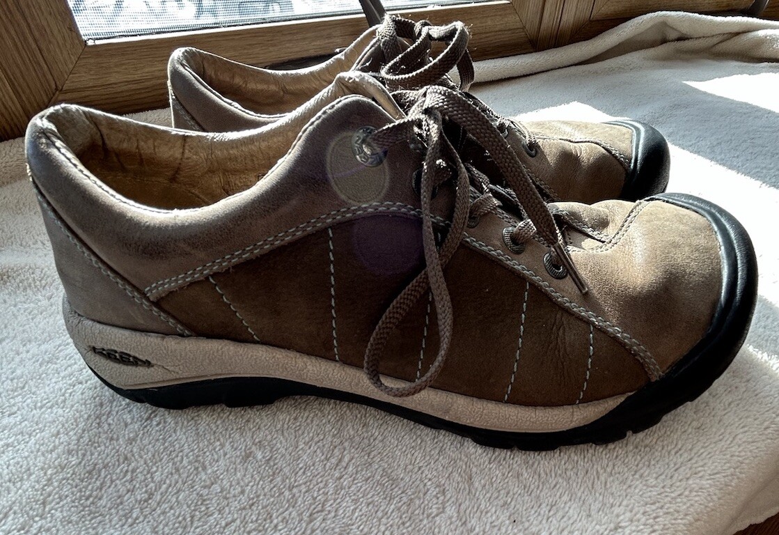 Scarpe stringate Keen Presidio marroni in pelle 5322 da donna taglia 8 5