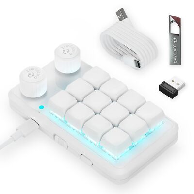 Macro Pad Programmable Keypad Customized 12-Key Mini Mechanical Gaming Keyboa...