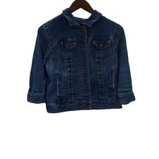 J.Jill Denim Jean Jacket Petite Medium