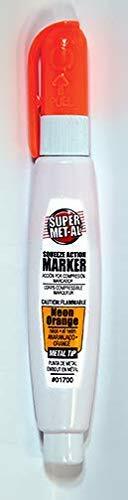Super Met-Al 1296-1700 Squeeze Action Neon Orange Paint Marker