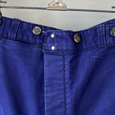 42 inch waist 1940s French vintage MOLESKIN workwear pants