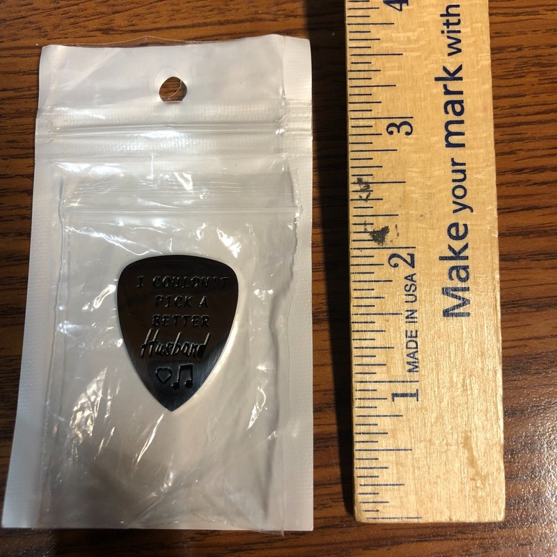 I Couldn’T Pick a Better Husband  Musical Guitar Pick Jewelry Gift for Husband B