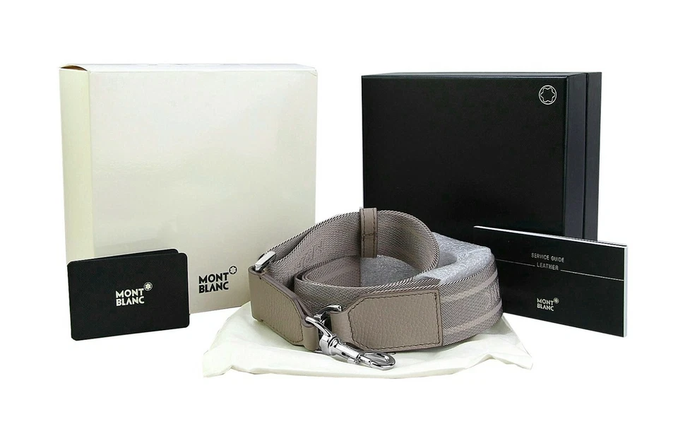 MONTBLANC MEISTERSTÜCK 111822 BEIGE CANVAS LEDER SCHULTERGURT TASCHE AKTENTASCHE - Bild 2 von 4