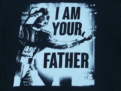 Darth Vader I AM YOUR FATHER Black 2XL XXL Star Wars T-Shirt James