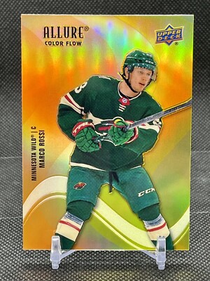 22-23 UD Allure Hockey Rookie Color Flow Orange-Yellow SF-37 Marco Rossi