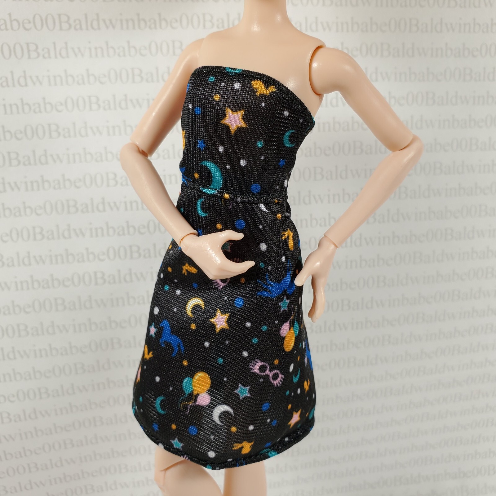 CÓCTEL C ~ HARRY POTTER LUNA LOVEGOOD MUÑECA LUNA Y ESTRELLAS ESTAMPADO VESTIDO ROPA