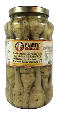 Carciofi con Gambo in Olio - Artischocken mit Stiel in Öl - Antipasti 3100ml