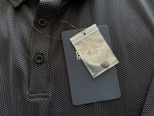 NEW BYLT MENS XXL PULSE SHORT SLEEVE BLACK GOLF POLO SHIRT 2XL  NWT