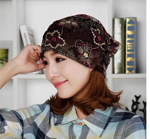 Cappello Donna Long Beanie Slouch Cuffia Berretto Ricamato Sequin Embroided - Picture 13 of 13