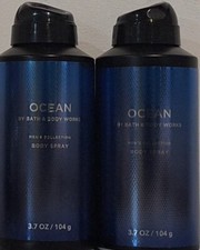 Bath  Body Works Ocean Mens Deodorant Body Spray 3.7oz Lot Of 2