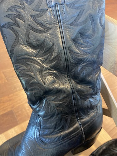 Men's 10 EE Ariat Heritage Black Deertan Western Cowboy Boots 10002218(34770) - Picture 9 of 24