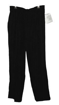 New Pants Monterey Koret Elastic-Waist Stretch Highlands Black MSRP-$44.00 18