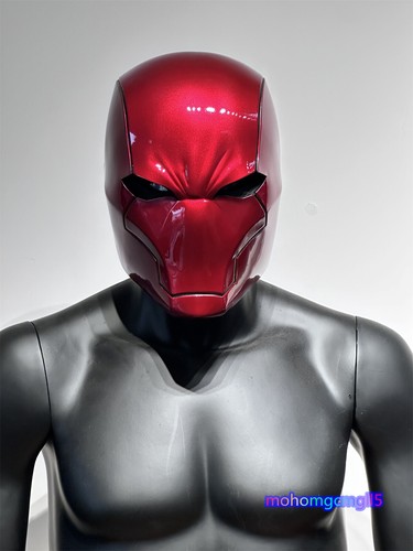 Batman Red Hood Jason Todd Helmet FRP Mask Halloween Cosplay Props eyes Light up - Picture 17 of 23