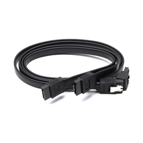 2er Pack SATA-3 6Gb/s SATA III High-Speed SSD HDD Data Kabel schwarz #329685 - Afbeelding 5 van 7