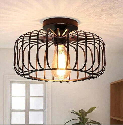Ceiling Light Shade Industrial Metal Pendant Lampshade for Living Room - Picture 1 of 9