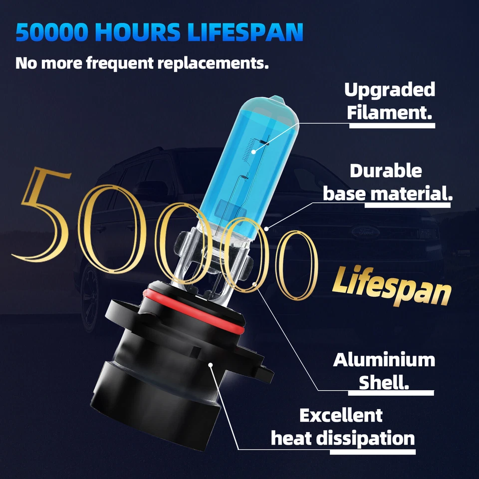 9005XS/HB3A Halogen Headlight Bulbs Kit High Beam For Chevrolet SSR 2003-2006 - Изображение 2 из 4