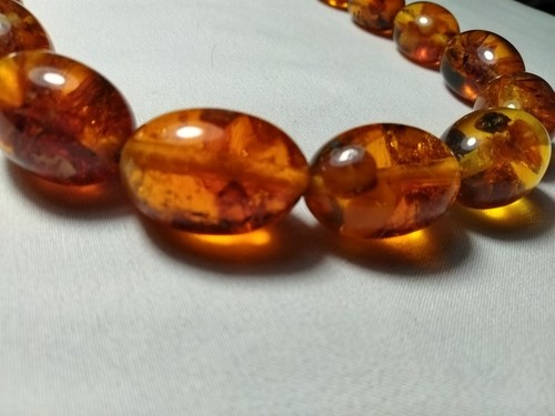 Wow! Large Beaded Baltic Amber Graduated Beautiful Natural Necklace 78 Grams! - Picture 21 of 24