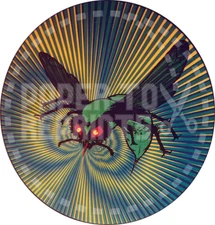 GREEN HORNET STICKER - VERSION #2 - VINTAGE REPRINT - THREE (3) 2" VINYL STICKER