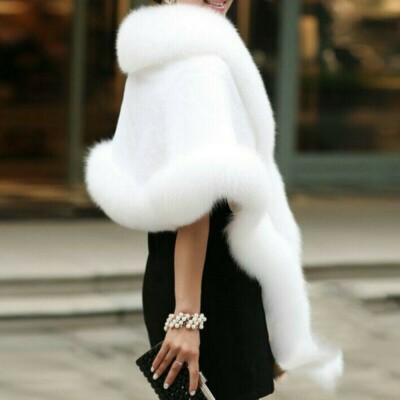 Bolero Brautjacke Brautjacke Hochzeit Winter Mantel Faux Pelz