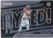 GIANNIS ANTETOKOUNMPO Basketball GET HYPED PRIZM Card MILWAUKEE BUCKS Playoffs!