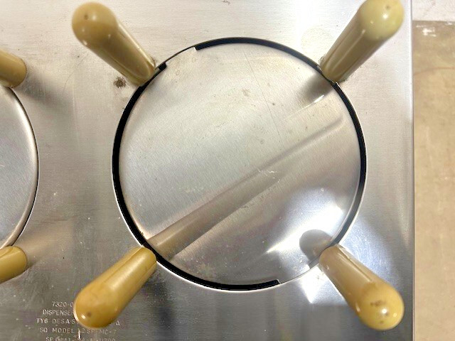 "TABLEWARE 2CP-MC-7"  7" PLATE DUAL HOLDER DISPENSER CARRIER CART ON CASTERS