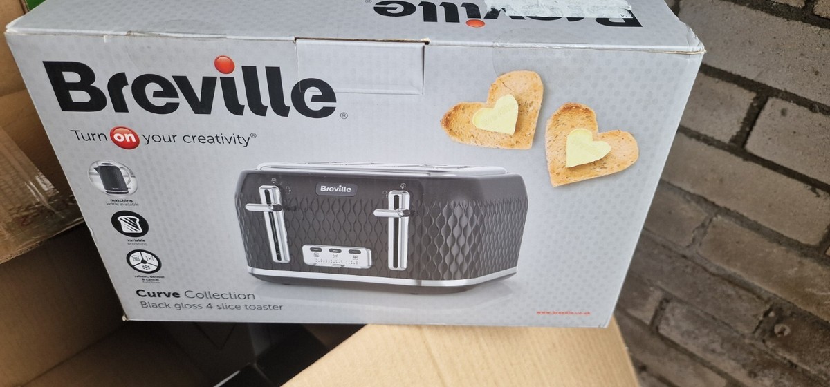 Breville VTT786-01 Curve Slice Toaster 1650W Black for sale