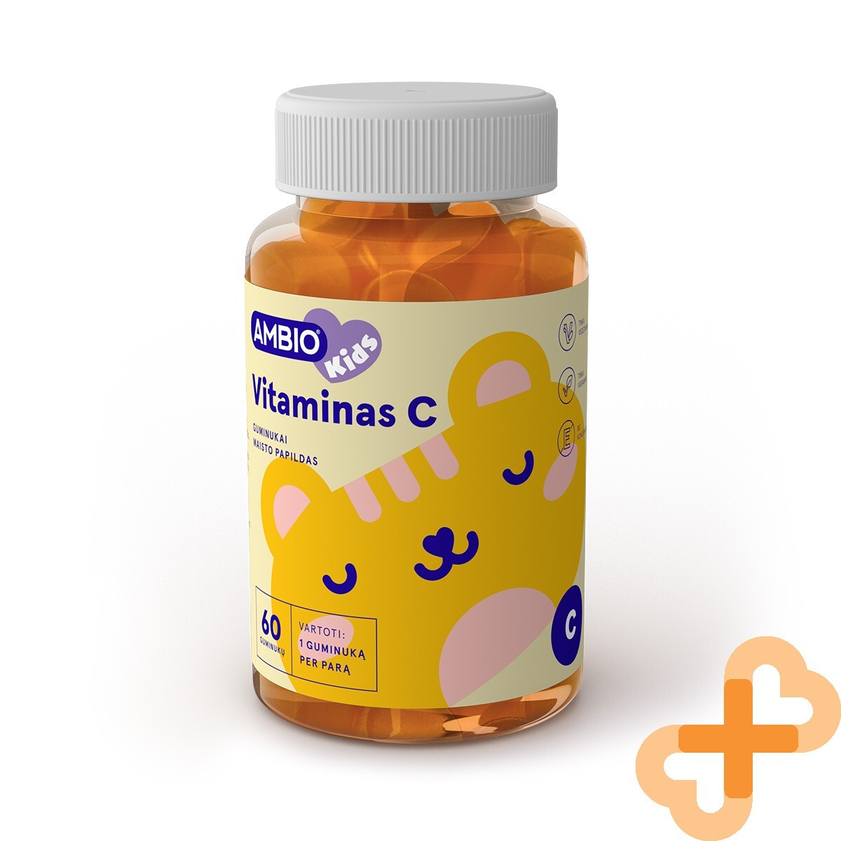 AMBIO KIDS Vitamin C Immune System Support Supplement for Children 60 Gummies