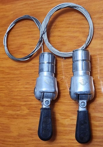 Vintage Shimano Dura-Ace L-600 Bar End Barcon Shifters Fingertip Control Eroica