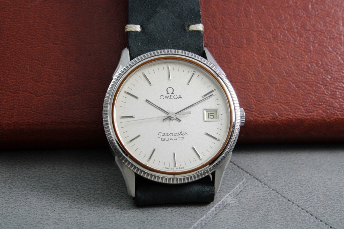 OMEGA Seamaster Quartz 本体 Vintage Omega Seamaster Quartz 33mm Original Silver Dial Unisex