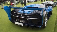 Cars bugatti vision gran turismo concept Desk Mat Stitched