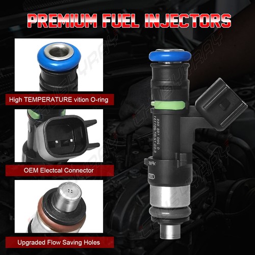 Juego de 6 inyectores de combustible para Ford Mustang 2005-2010 4,0 V6 2006 2007 2008 2009 NUEVO - Imagen 3 de 10