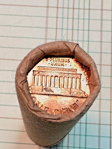 (2) 1969 S (OBW) Original Bank Wrapped Penny Rolls - Picture 4 of 5