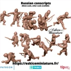 WW2 Russian Conscripts Set (3D PRINTED)
