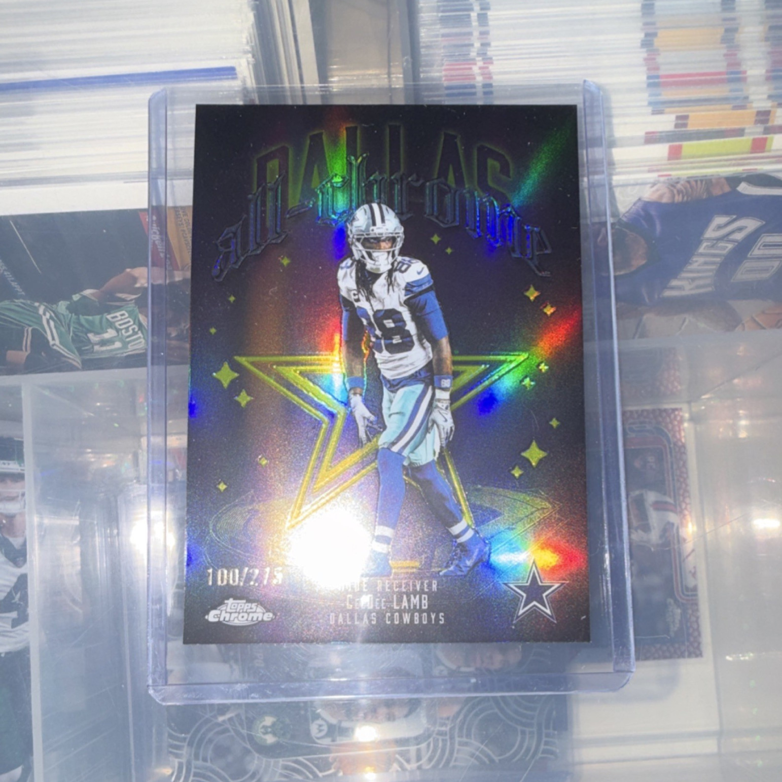 CeeDee Lamb 2025 Topps Chrome All-Arriving ACT-8 Dallas Cowboys /275 Insert