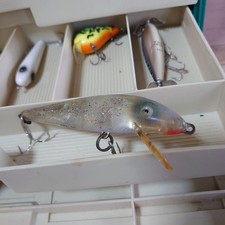 Heddon Big Tiger Vintage Lure Reflective Finish Used