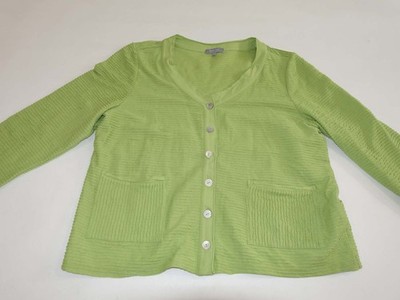 Habitat Clothes to Live In Women's Ripple Effect Easy Jacket Medium Long Sleeves