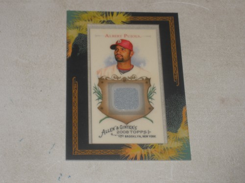 2008 Topps Allen And Ginter Mini Framed Game Used Jersey #AP1 Albert Pujols B