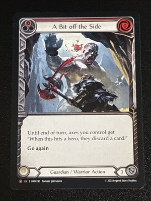 F&B TCG Omens of the Third Age A Bit off the Side (Red) OMN243 Majestic