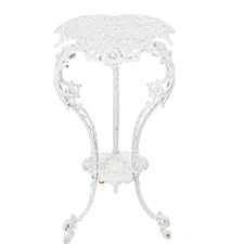 Sungmor Heavy-duty Cast Iron Plant Stand Patio Side Table, 15.3" Wide 27.5" T...