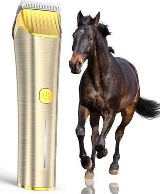 #ad Cordless Horse Clippers Low Noise 2 Speed Grooming Trimming Electric Clippers $72.69