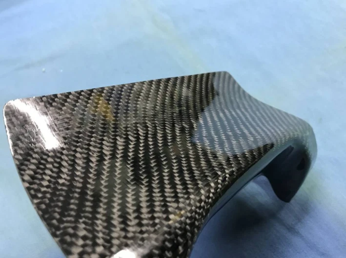 Toyota Starlet EP82 GT turbo carbon fibre rear bumper guard for the exhaust - Image 3 of 4