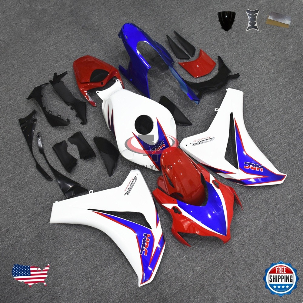 Fairing Kit for 2008-2011 Honda CBR1000RR 2009 Injection Bodywork White Blue Red